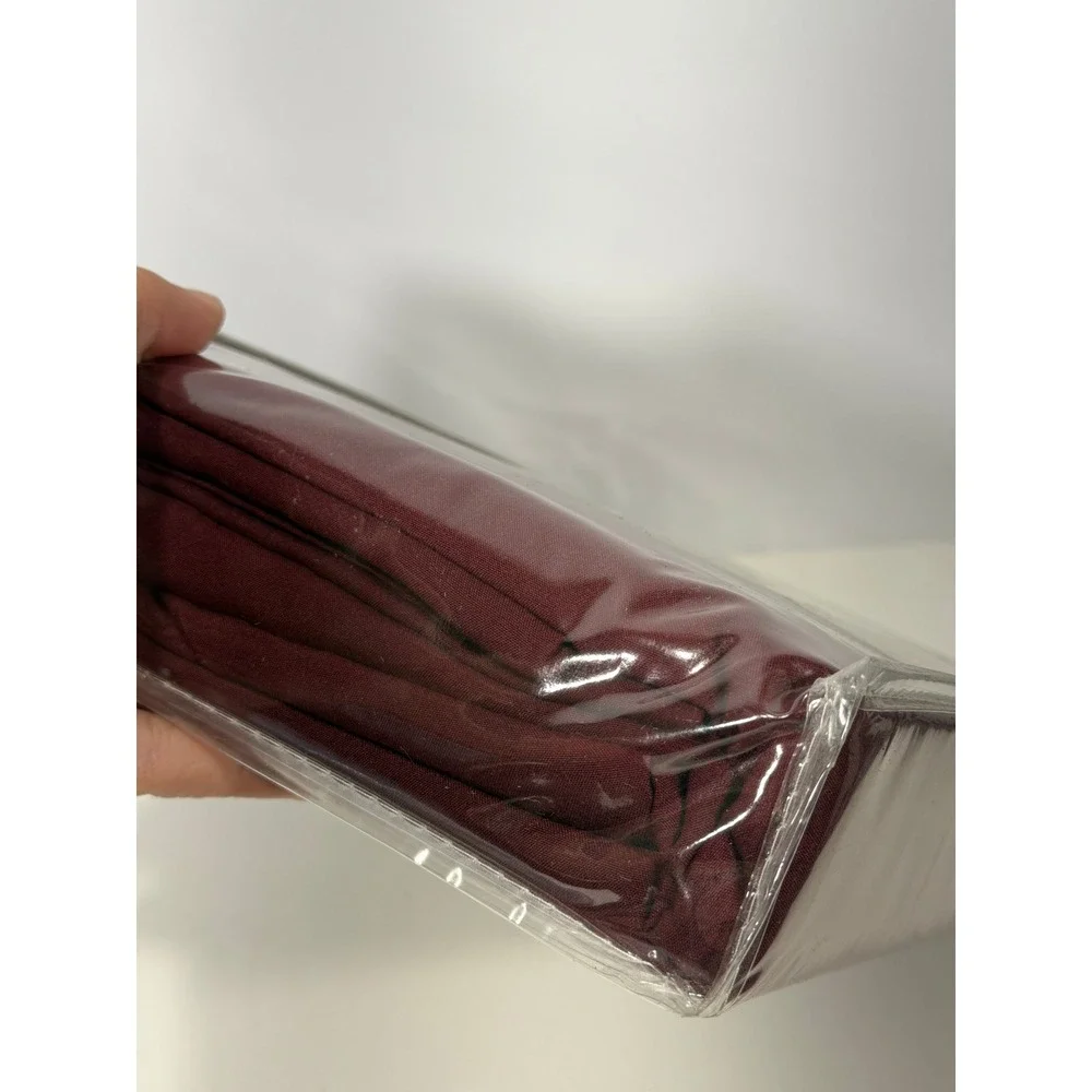Home Classics Microfiber Sheet‎ Set Twin Burgundy 3 Piece Deep Pocket New